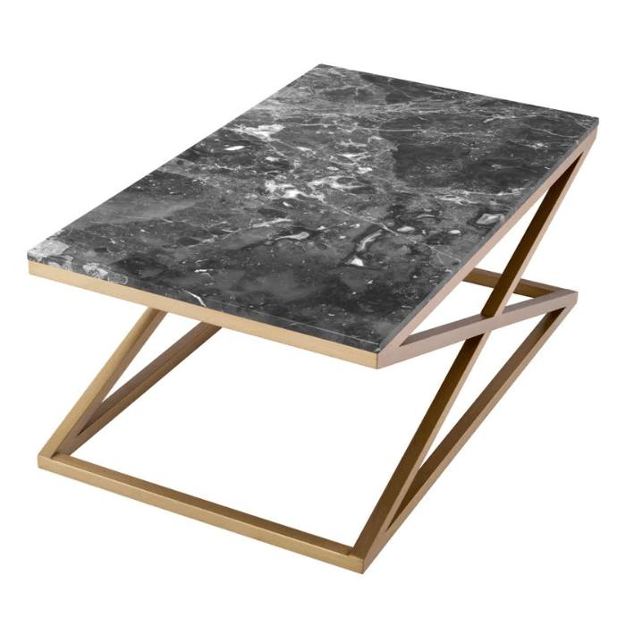 Criss Cross Marble Coffee Table