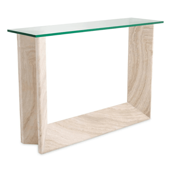 Fortuna glass console table