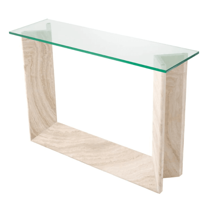 Fortuna glass console table