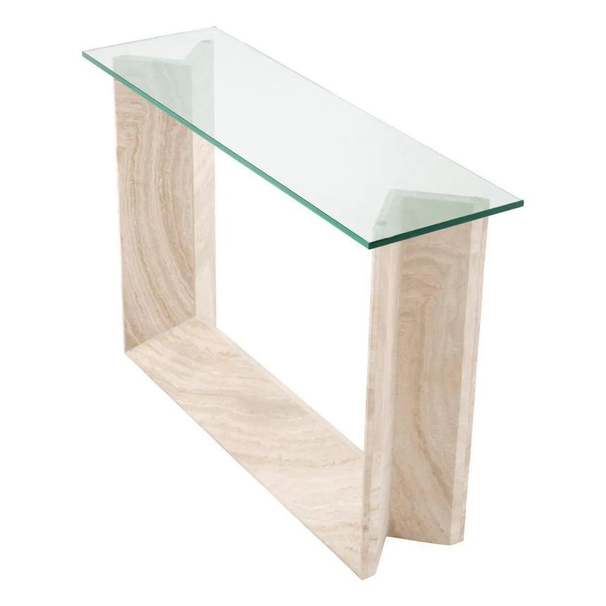 Fortuna glass console table