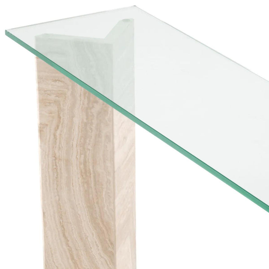 Fortuna glass console table
