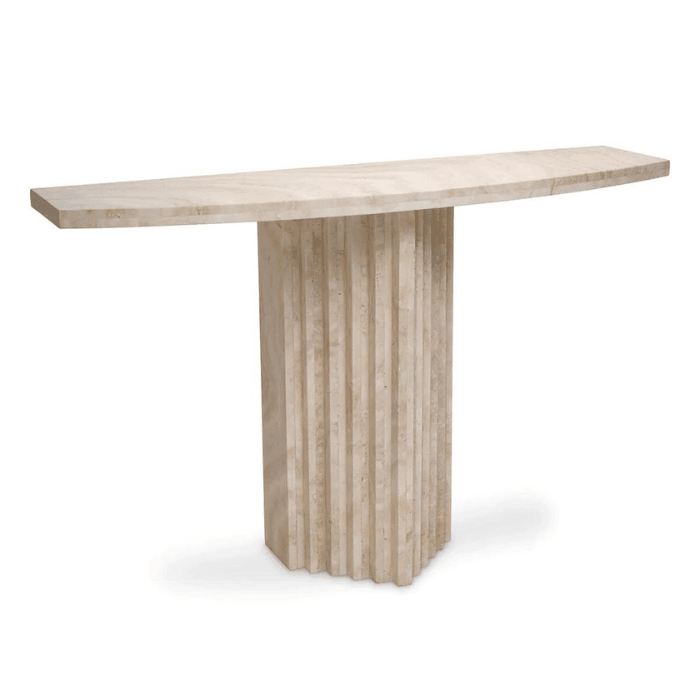 Atzaro limestone console table