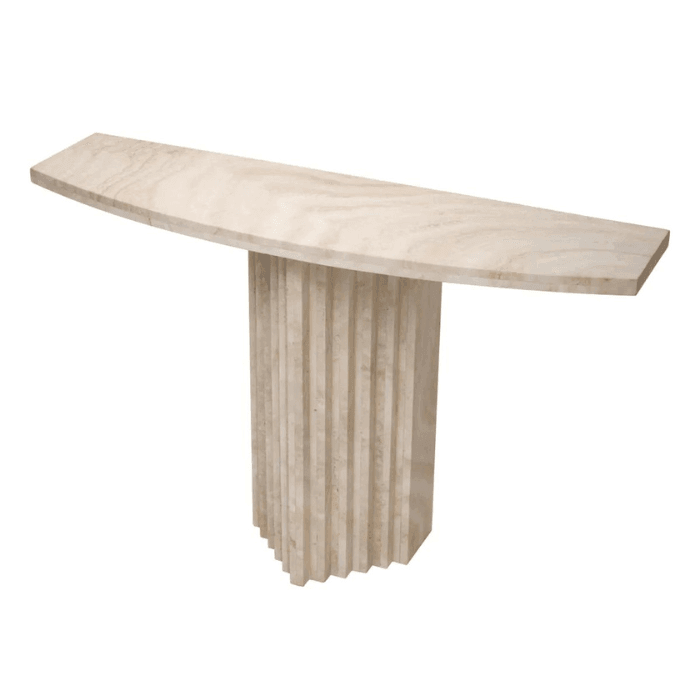 Atzaro limestone console table