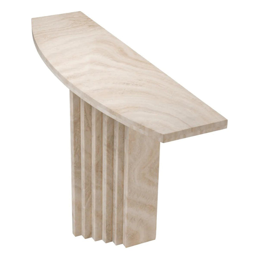 Atzaro limestone console table