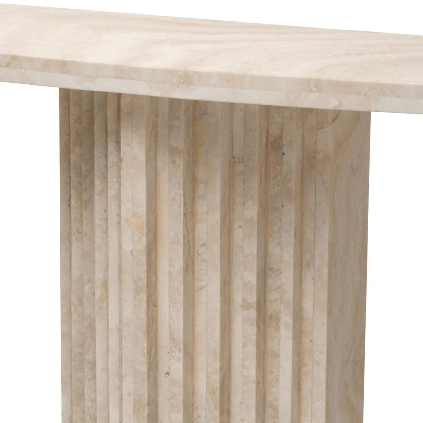 Atzaro limestone console table