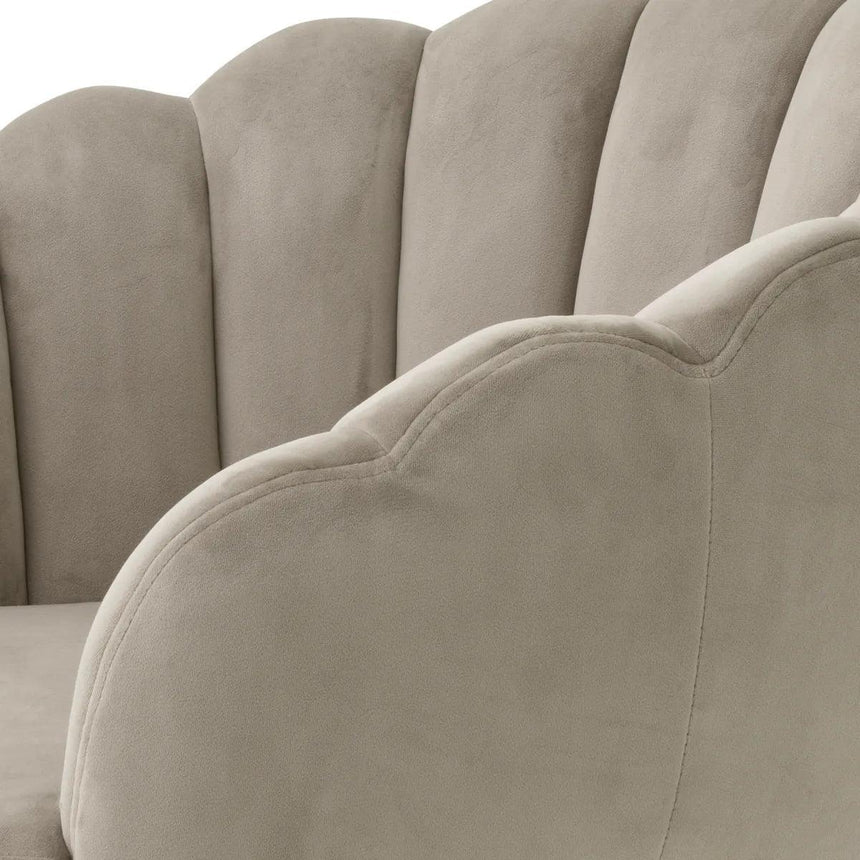 Luzer swivel velvet chair