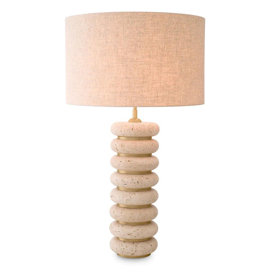 Baron limestone table lamp
