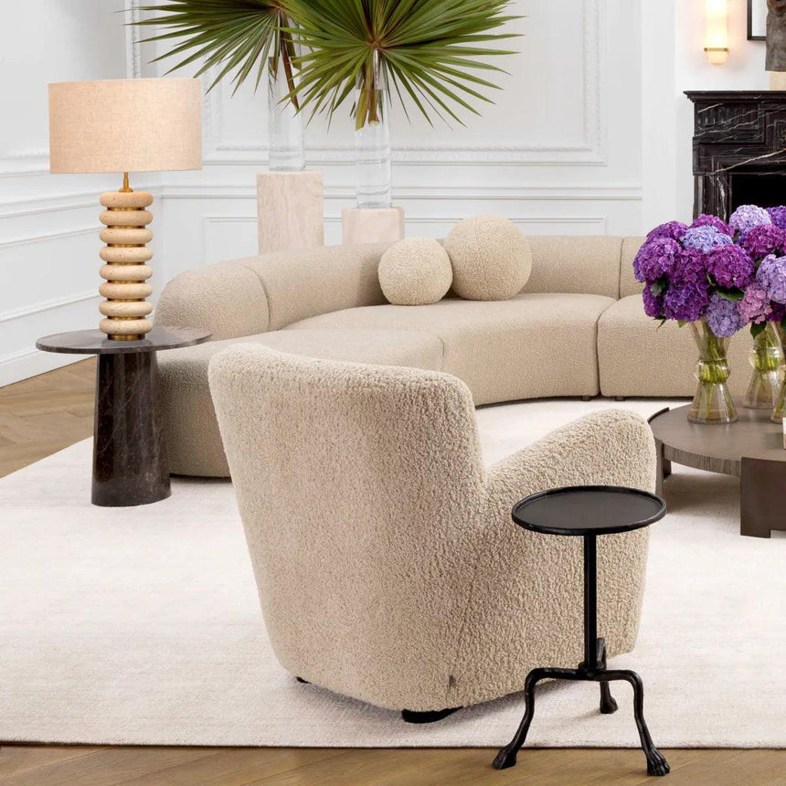 Baron limestone table lamp