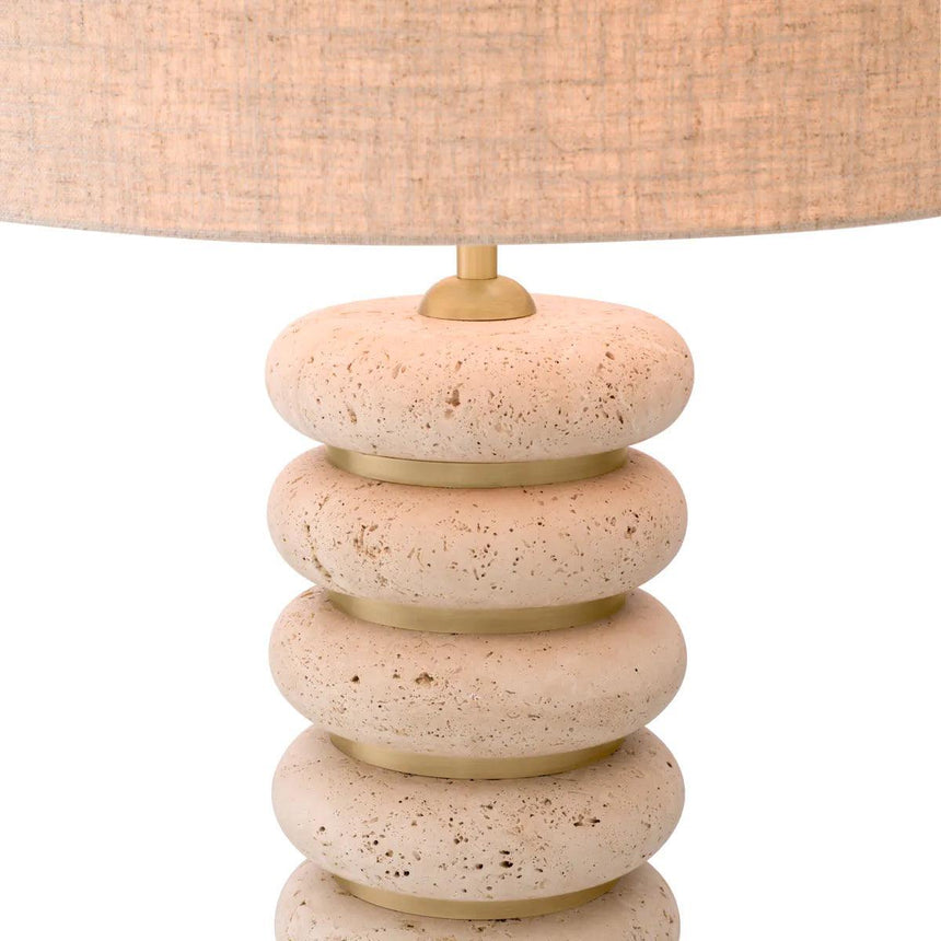 Baron limestone table lamp