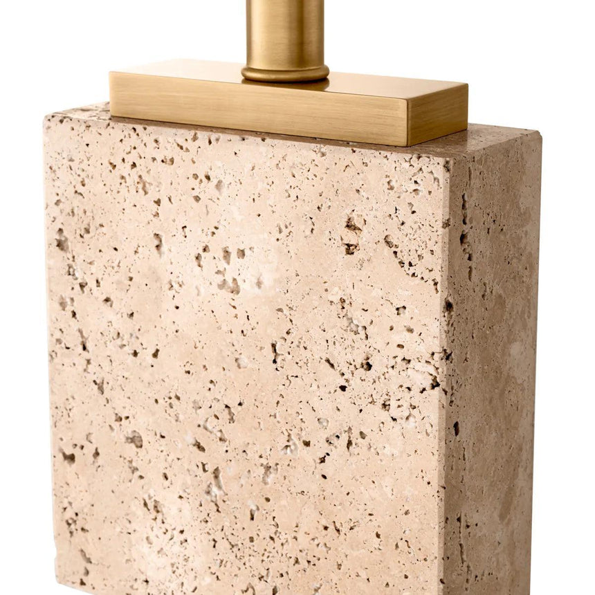 Newton limestone table lamp 70.5cm