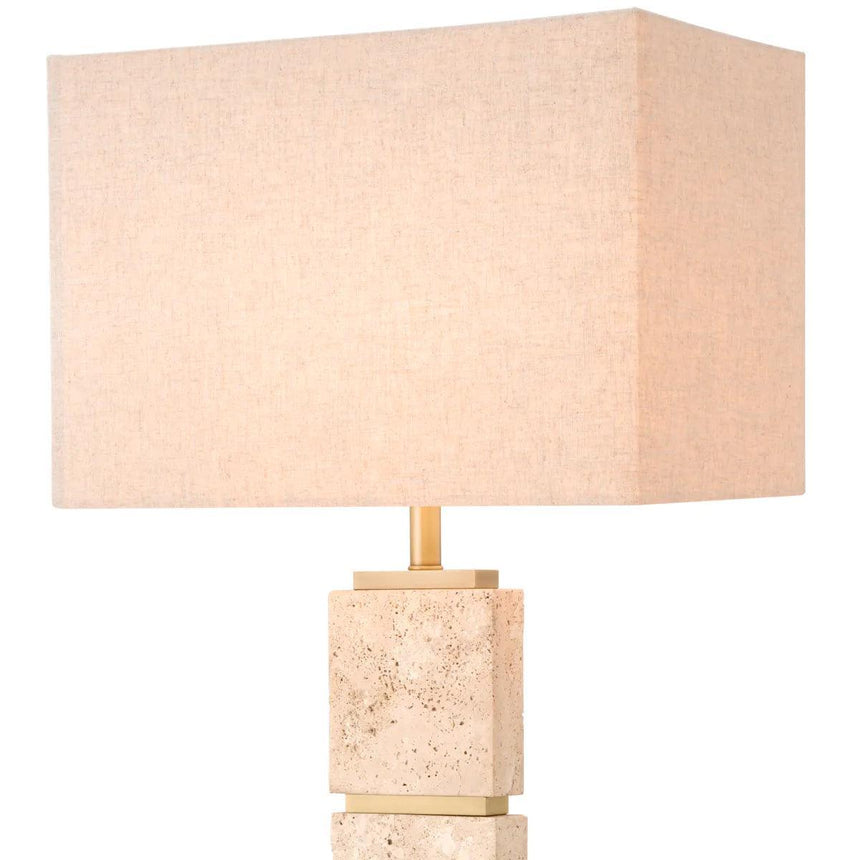 Newton limestone floor lamp