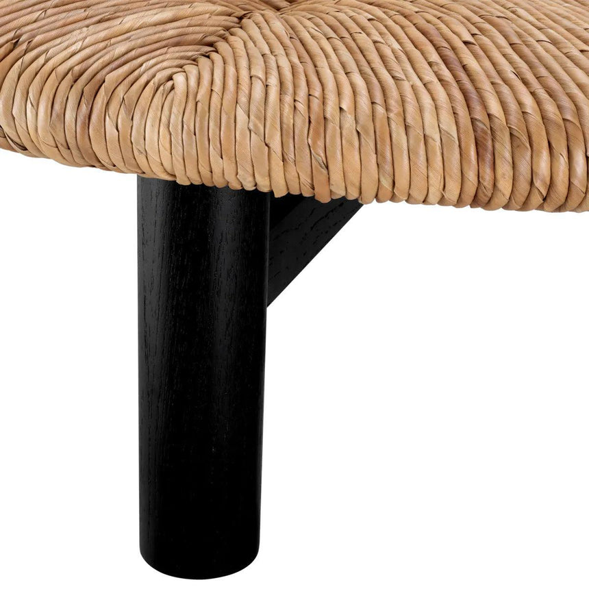 Costello wooden coffee table with black frame