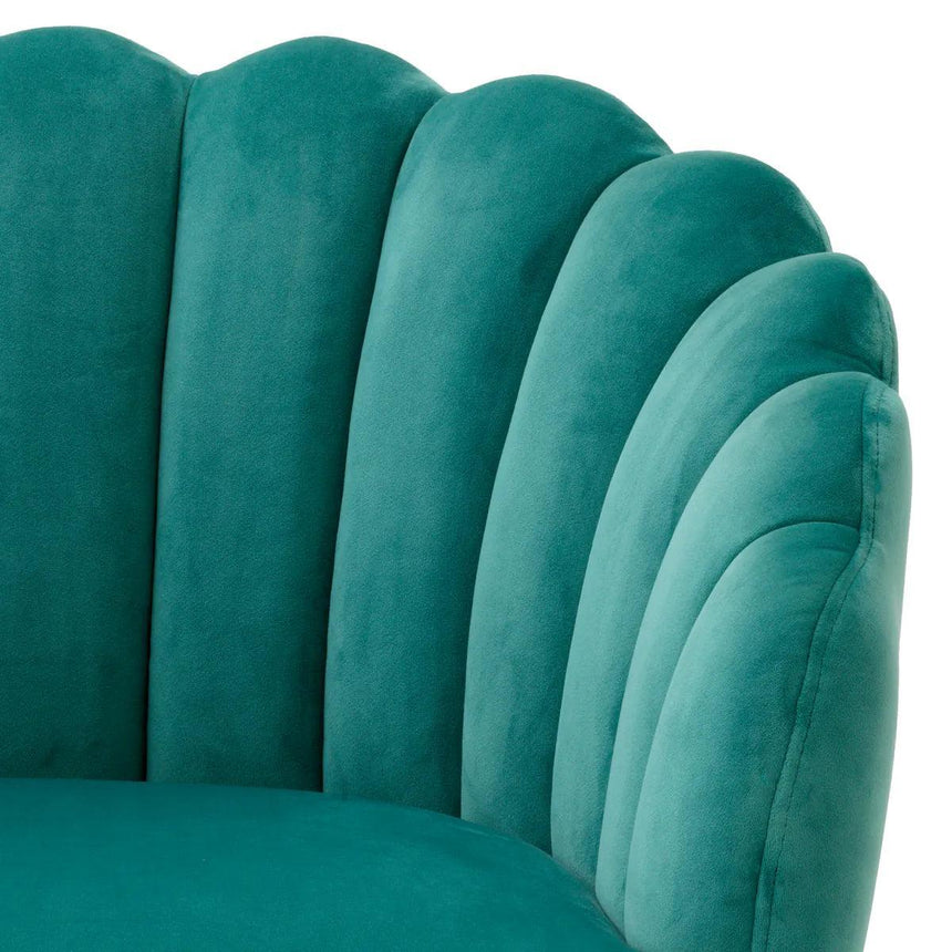 Luzer swivel velvet chair