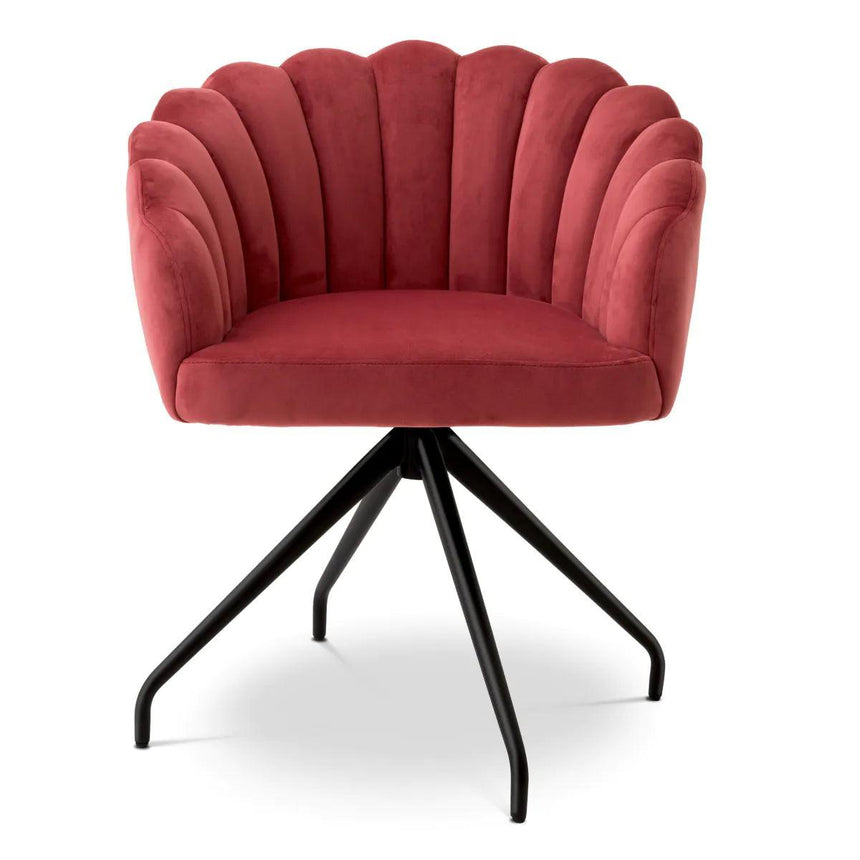 Luzer swivel velvet chair