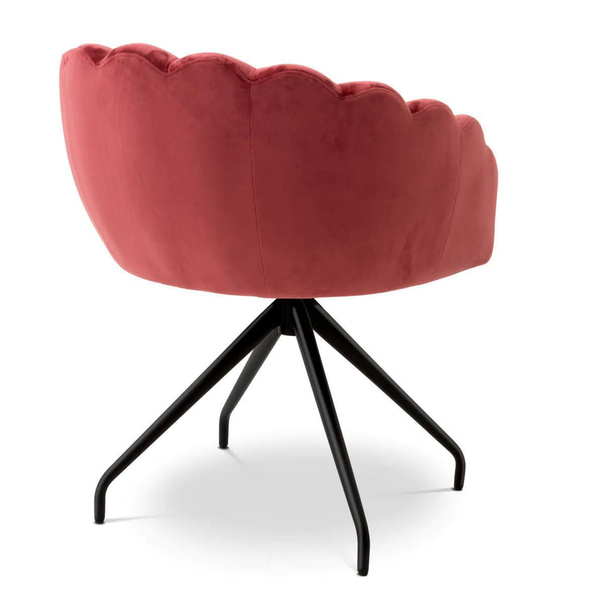 Luzer swivel velvet chair
