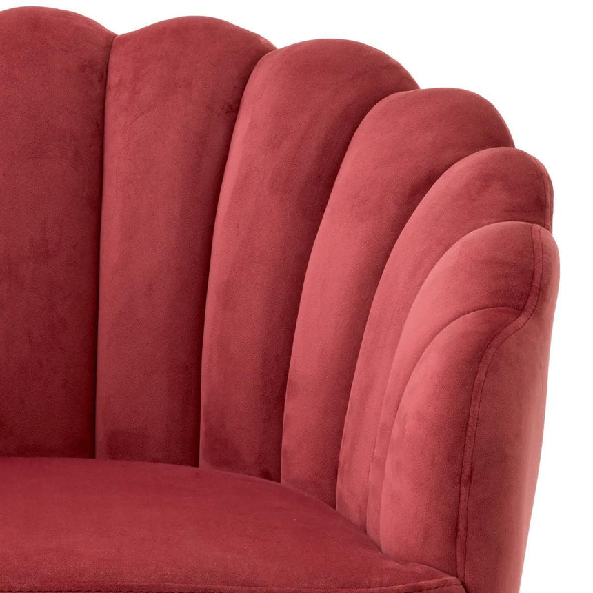 Luzer swivel velvet chair
