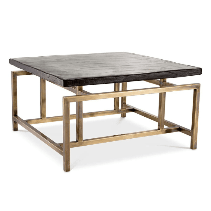 Schlumberg glass coffee table