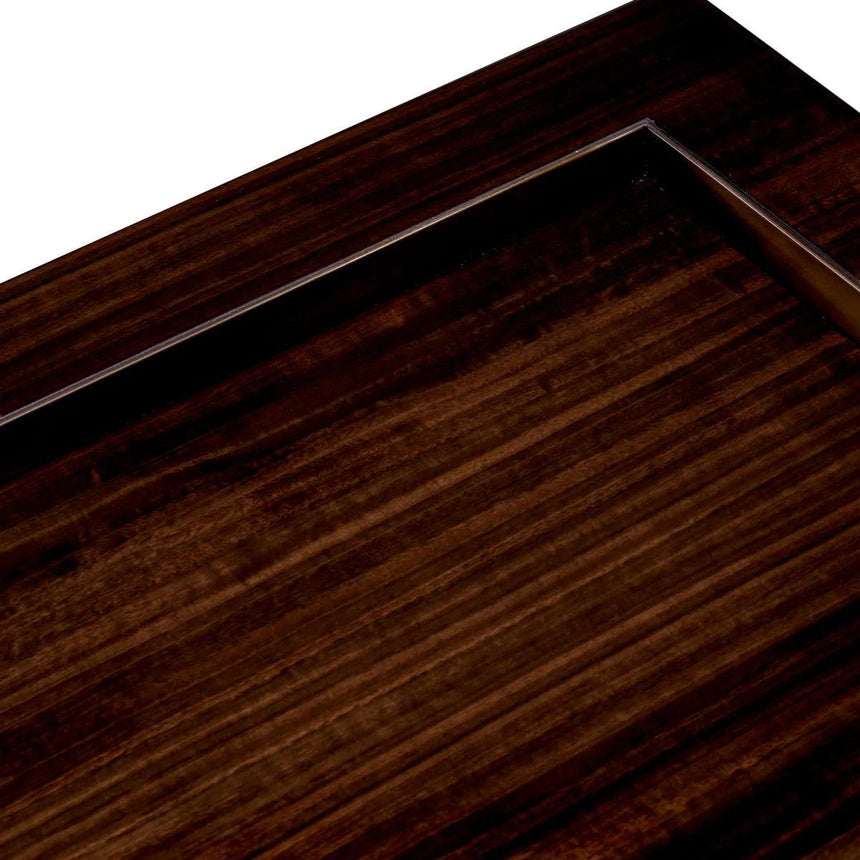 Otus wooden side table with bronze legs 50x50