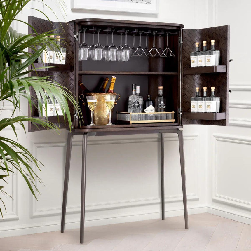 Nilsson wooden bar cabinet