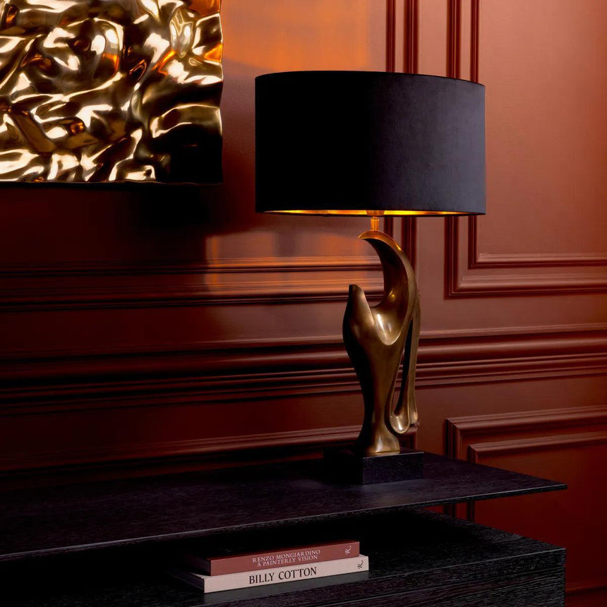 Brunetti velvet table lamp