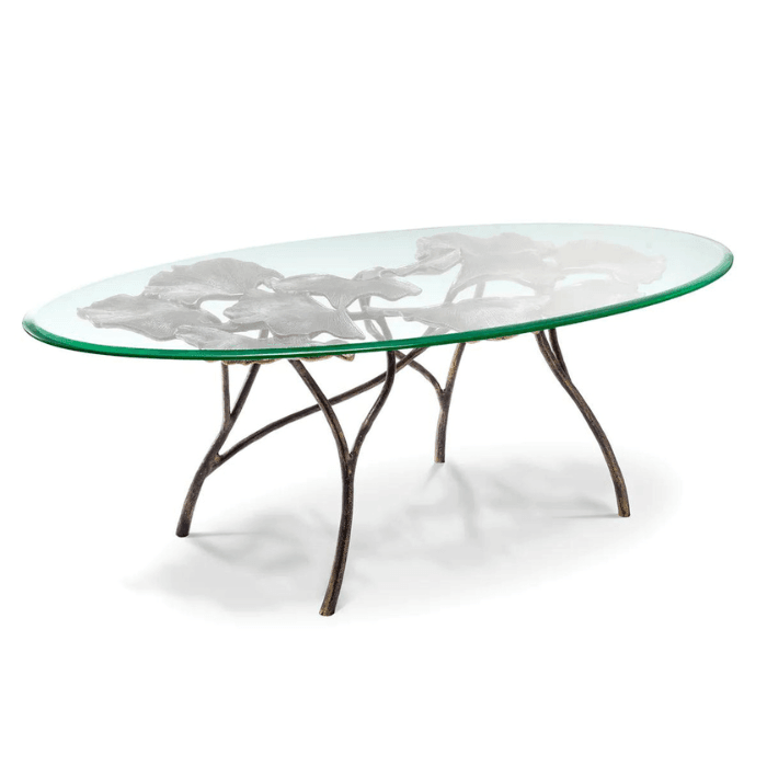 Poseidon glass coffee table