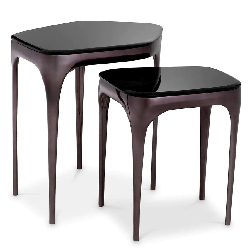 Deacon glass side table set