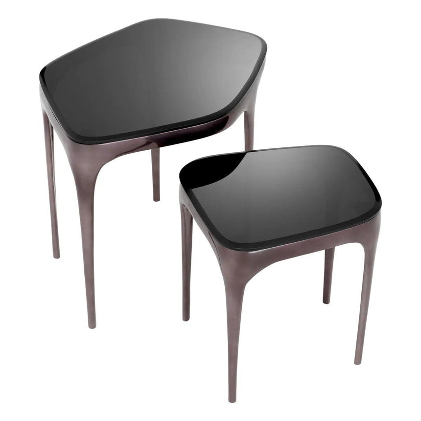Deacon glass side table set