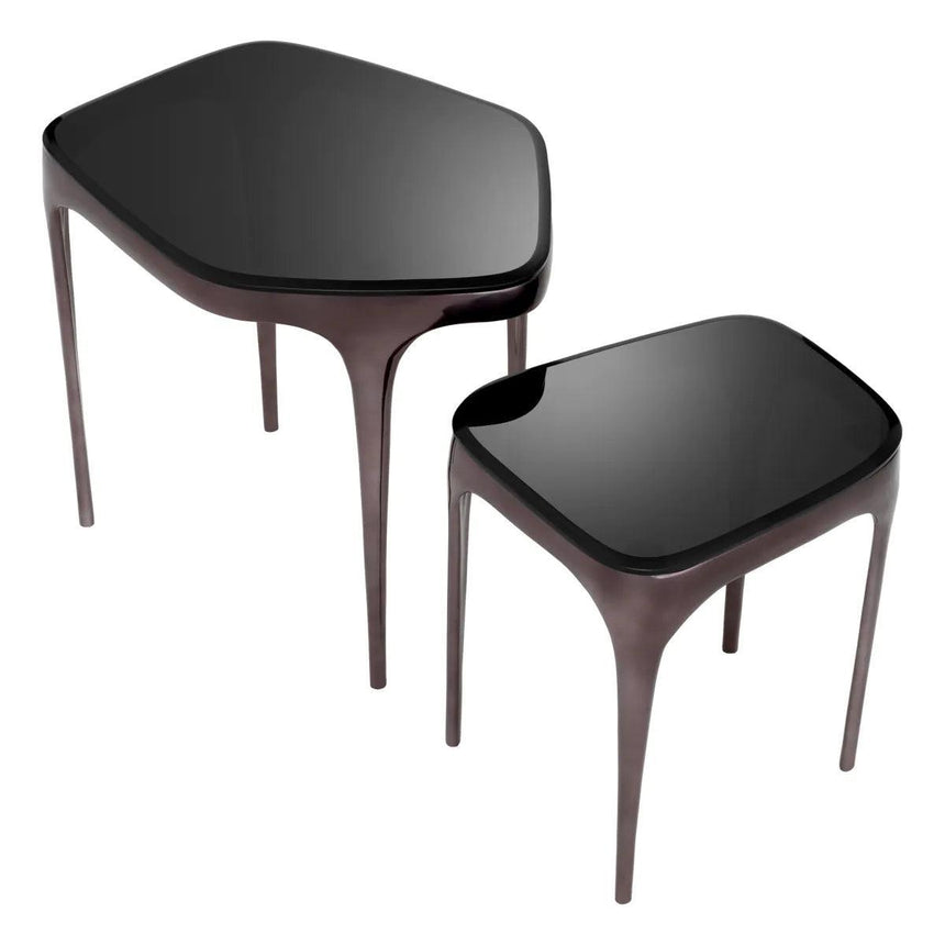 Deacon glass side table set
