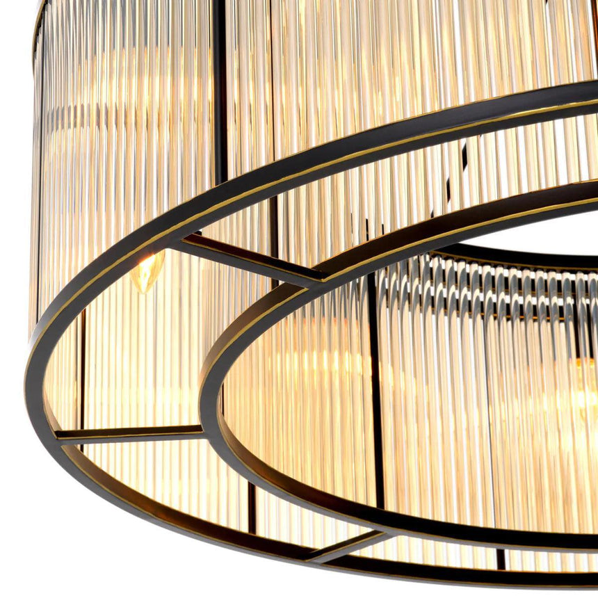 Bernardi glass ceiling lamp Ø110