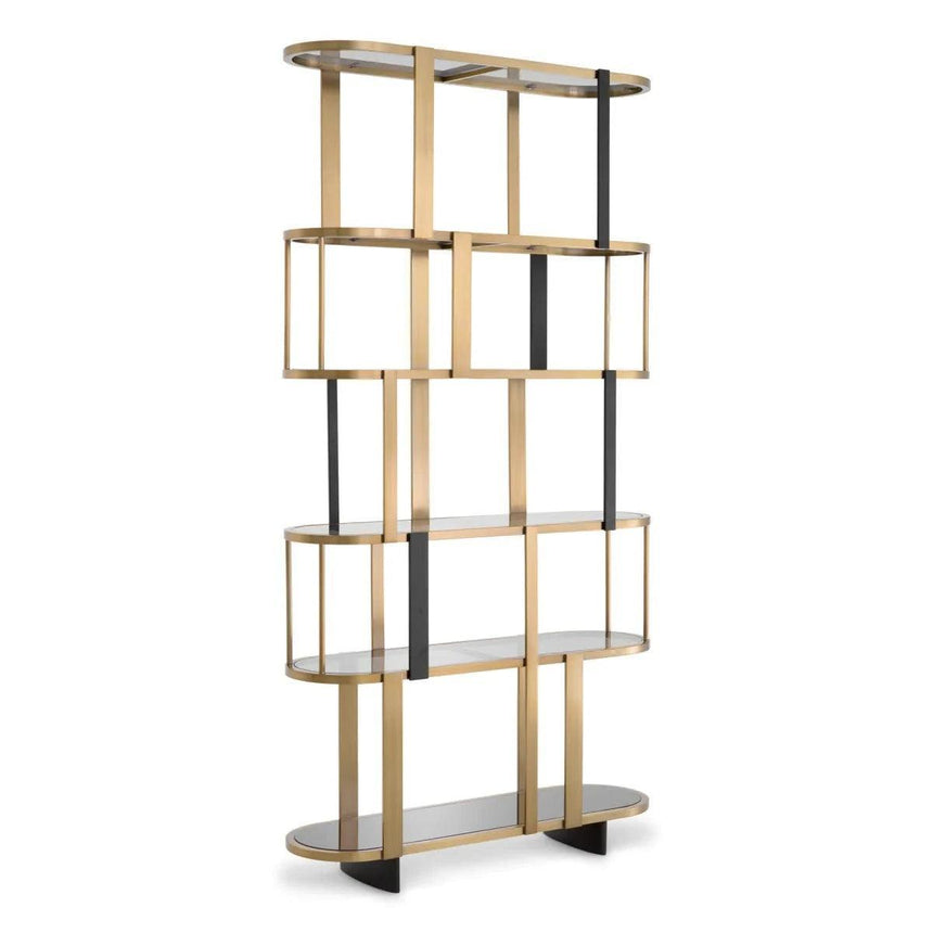 Clio glass rounded shelf