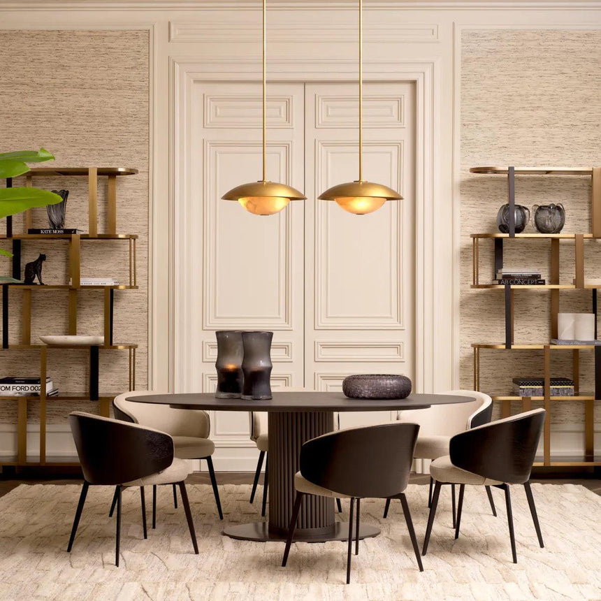 Clio glass rounded shelf