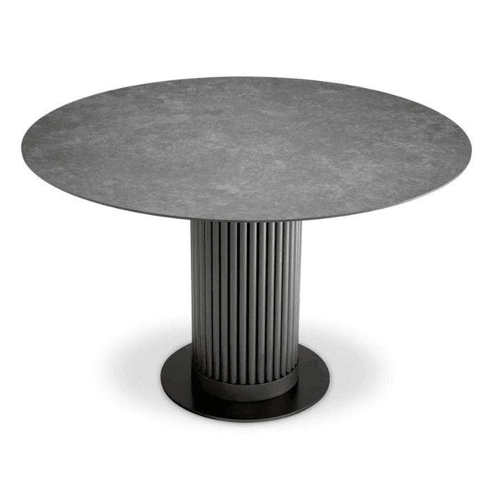 Volterra ceramic dining table Ø120