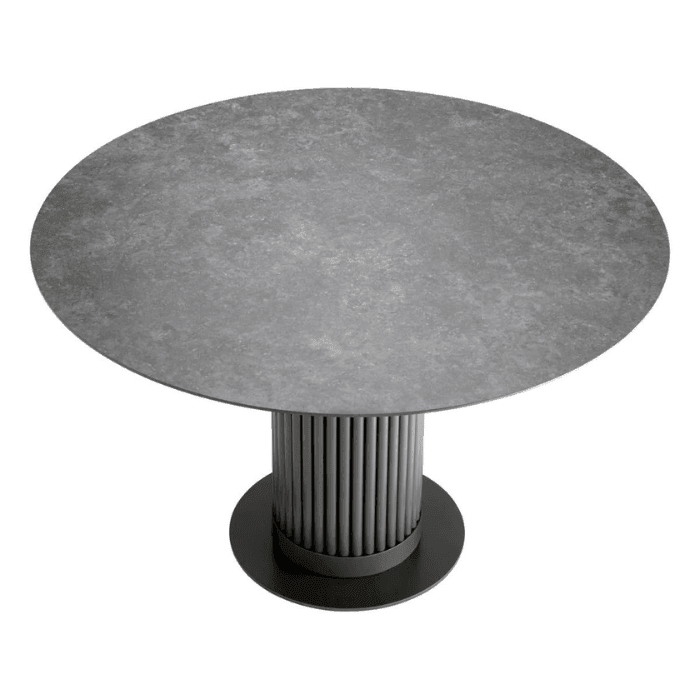 Volterra ceramic dining table Ø120