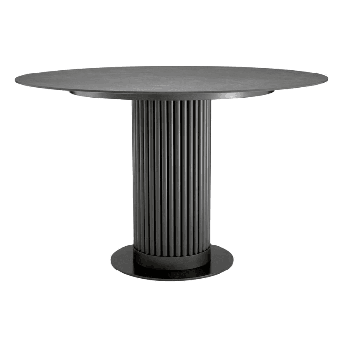 Volterra ceramic dining table Ø120