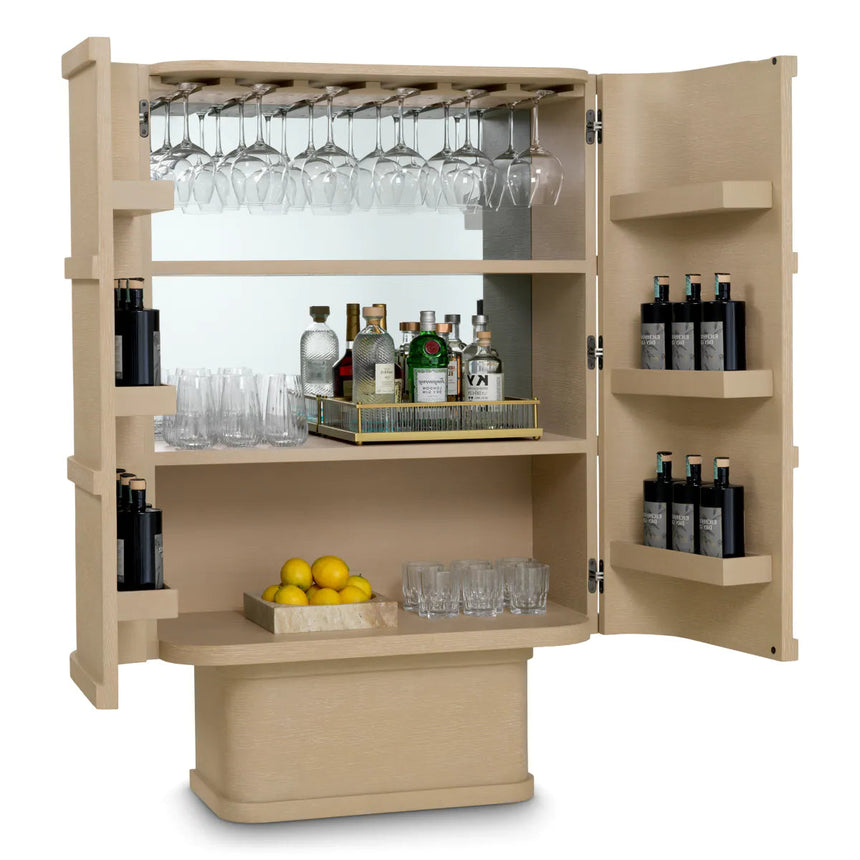 Cabana wooden bar cabinet