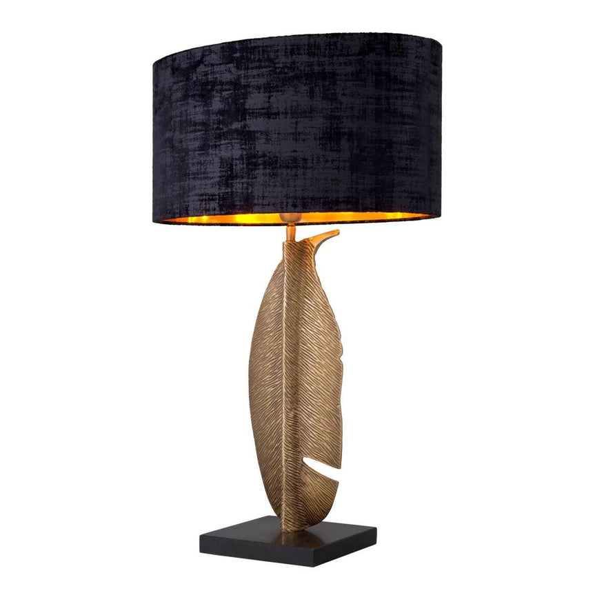 Foglia metal table lamp