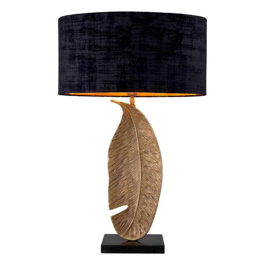 Foglia metal table lamp