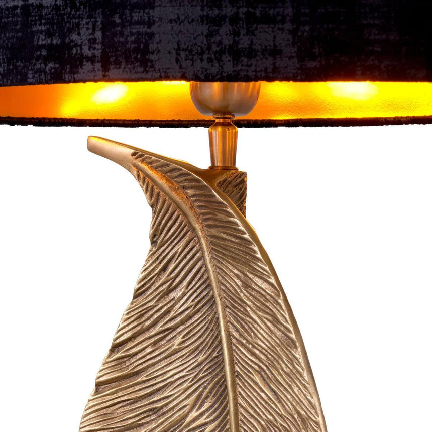 Foglia metal table lamp