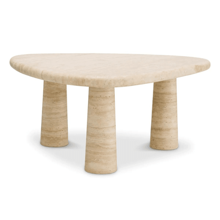 Larino limestone side table 76x72