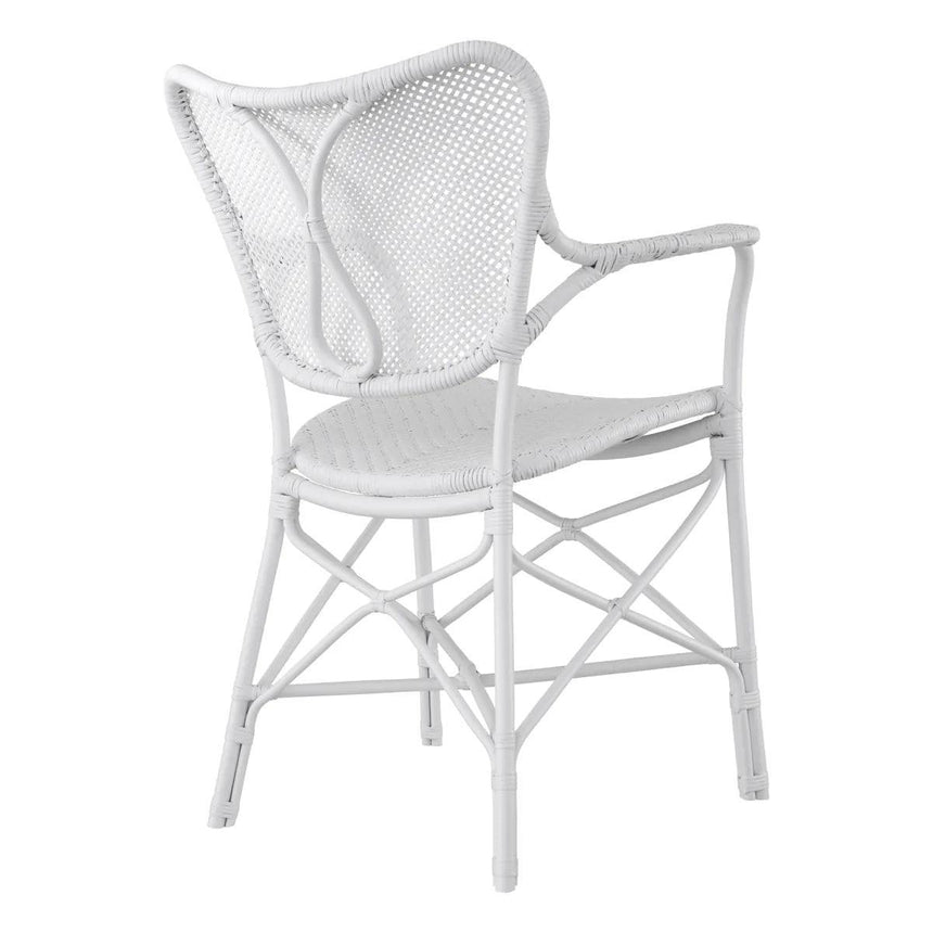 Colony rattan chair with armrests