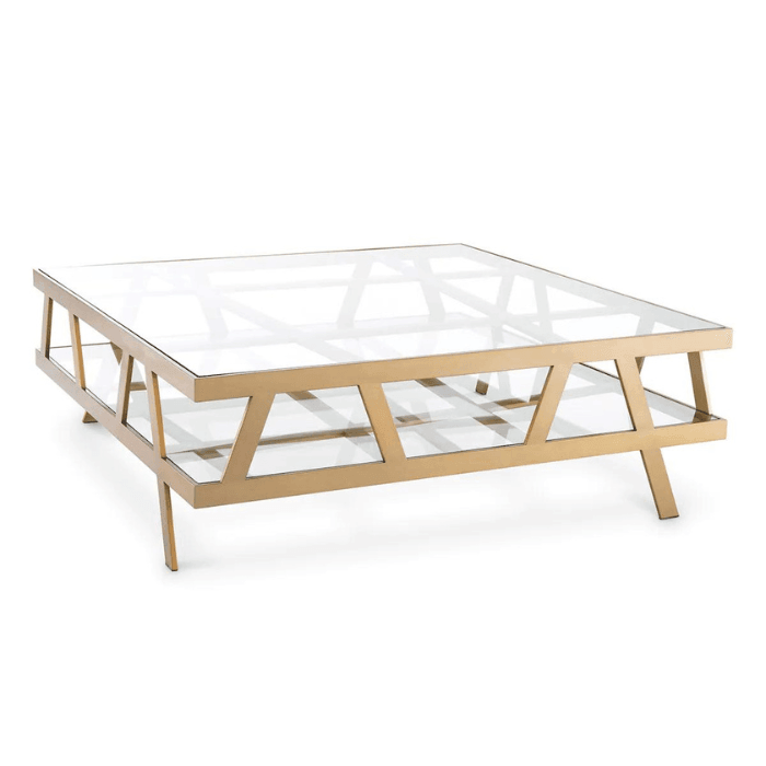 Billinghurst glass coffee table 110x110