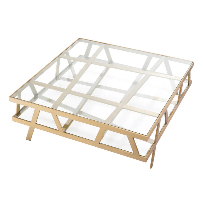 Billinghurst glass coffee table 110x110