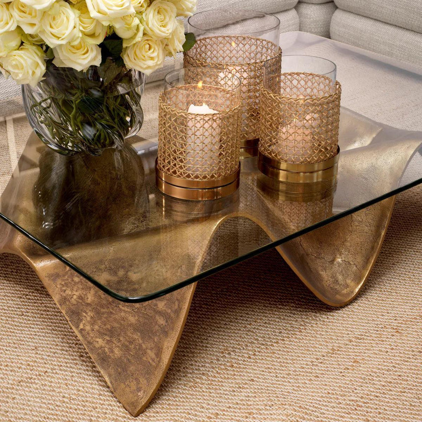 Angelico glass coffee table