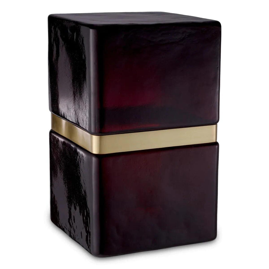 Arturo glass side table