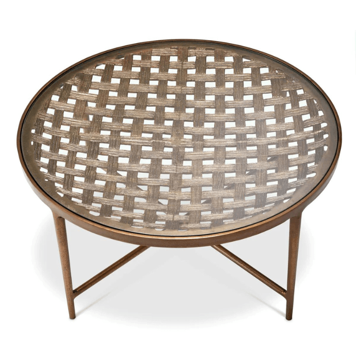 Sorrento glass coffee table