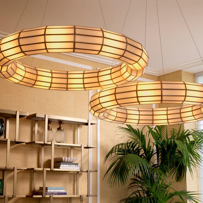 Ronco glass chandelier