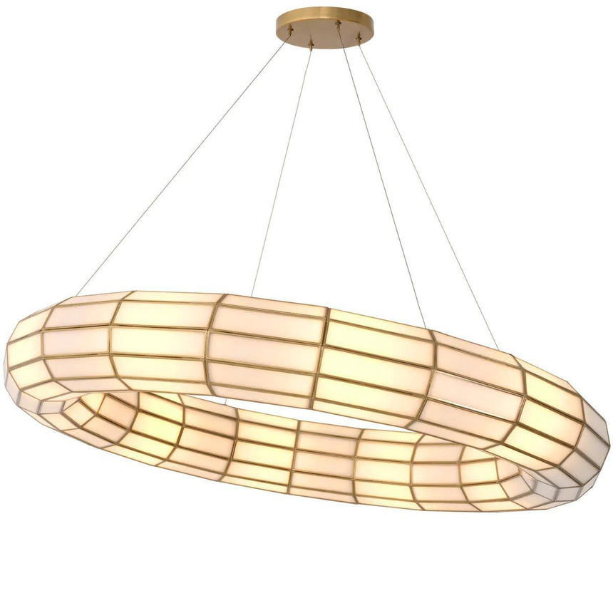 Ronco glass chandelier