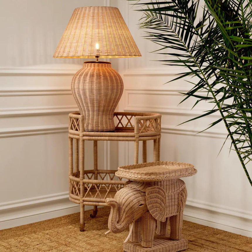Elephant rattan lerakóasztal