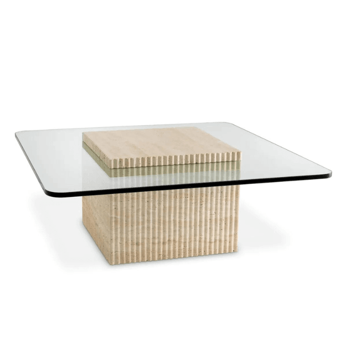 Brindisi glass coffee table