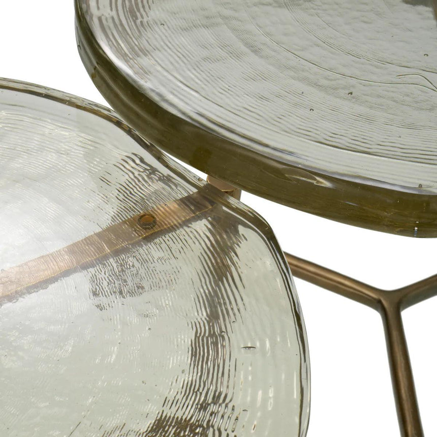 Baldovini glass coffee table set